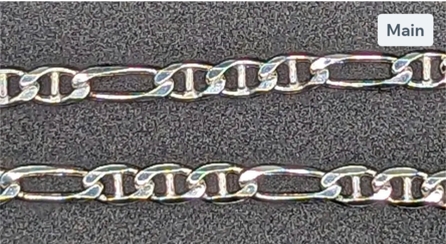 Sterling Silver Diamond Cut Marine or Gucci Chain My Store