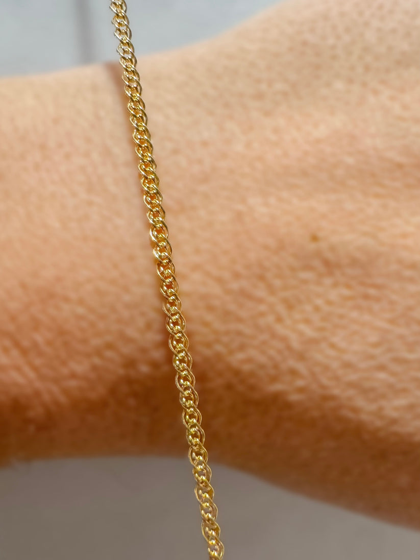 Gold Double Circle Rope Chain PJ Bestie