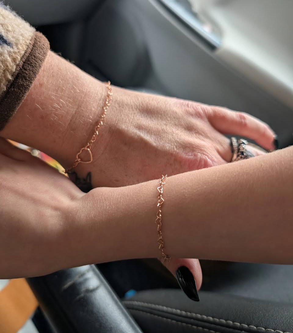 Medium Rose Gold Hearts. Sold per inch. My Store