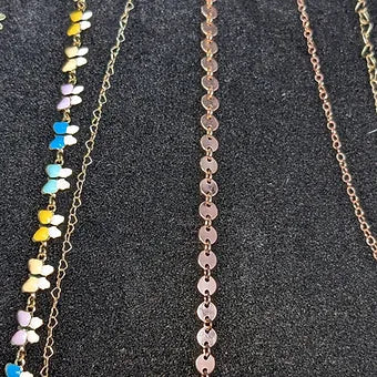 Rose Gold Sequin Chain. Sold Per Inch My Store