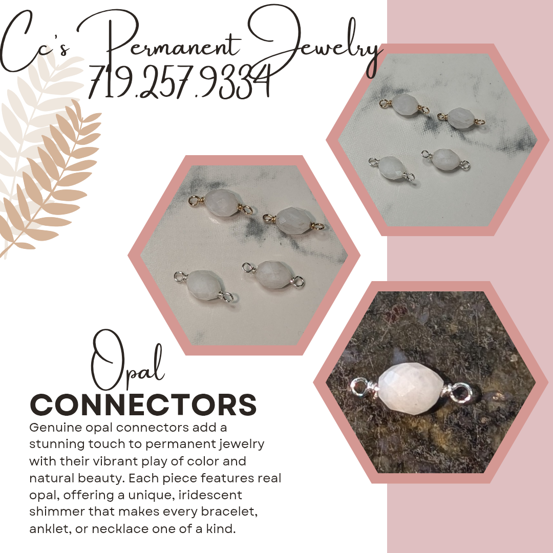 Opal Connector Cc's Permanent Jewelry Supply