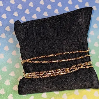 Cylinder Bar Chain in Gold Filled My Store