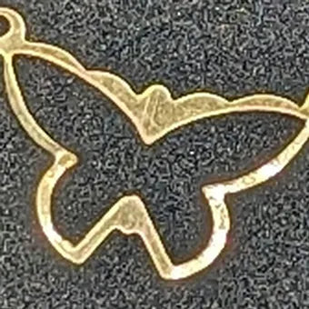 Gold-Filled Butterfly Outline Connector My Store