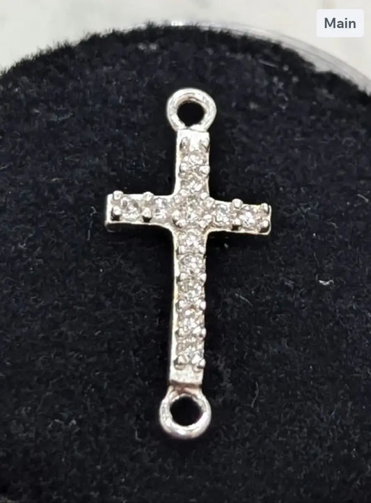 CZ Diamond Cross Connector My Store