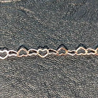Medium Rose Gold Hearts. Sold per inch. My Store