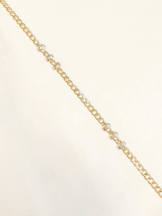 Two Toned Beaded Satellite  Chain PJ Bestie