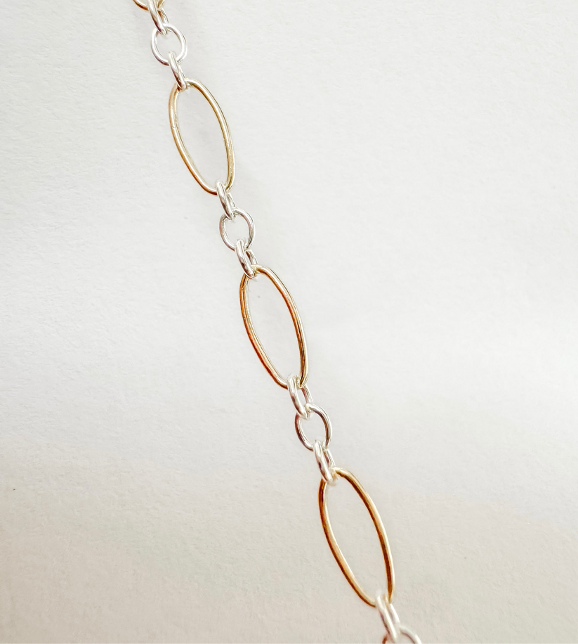 Two Toned Marquise Chain PJ Bestie
