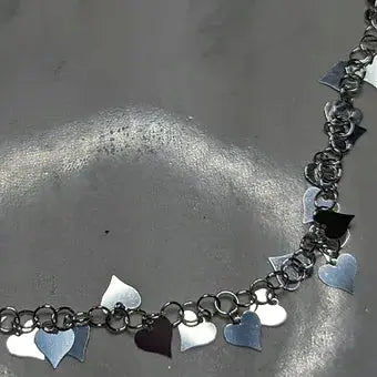 Heart Dangle Chain. Permanent Jewelry. Sold Per Inch Online My Store
