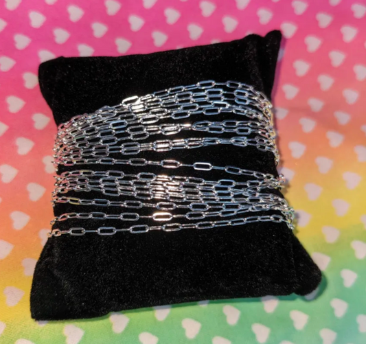 Silver Paper Clip Chain My Store