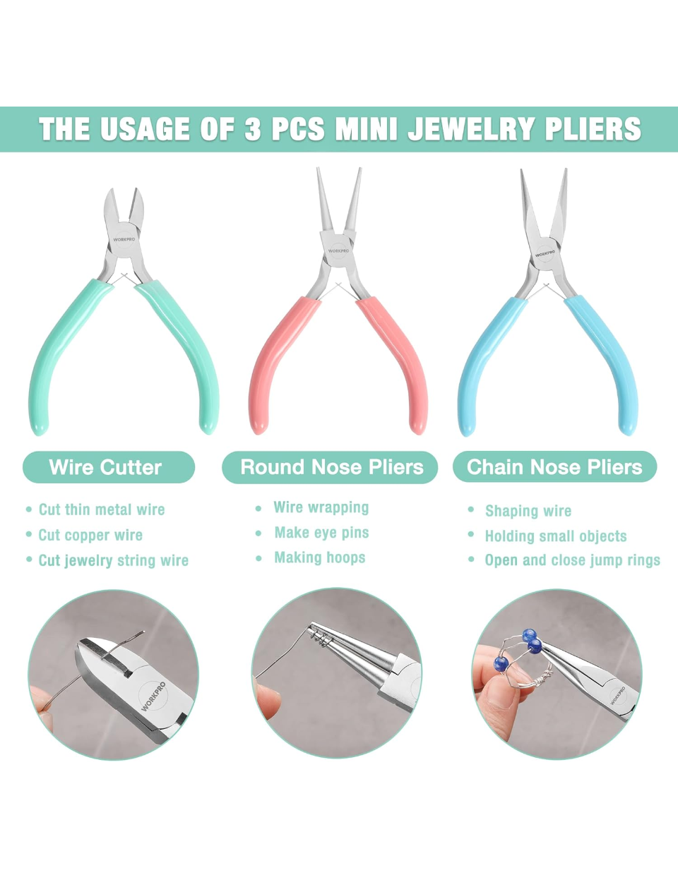 Jewelry Pliers Set of 3 Amazon