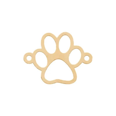 Open Paw Connector. Gold Filled