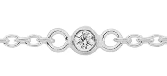 Diamond Chain. April Birthstone. Sold Per Inch Online My Store