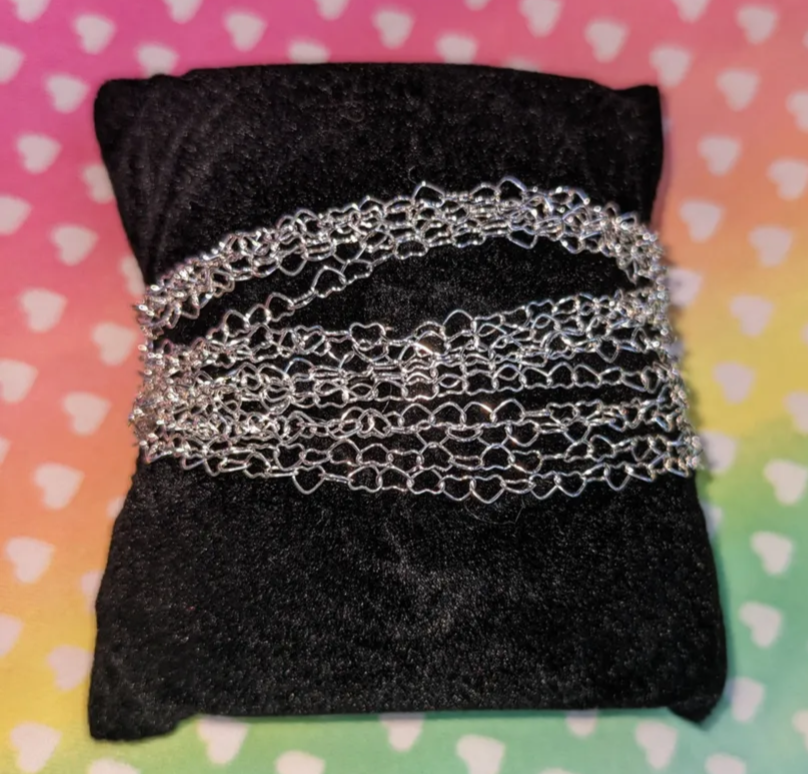 Medium Silver Heart Chain. 4.5mm My Store