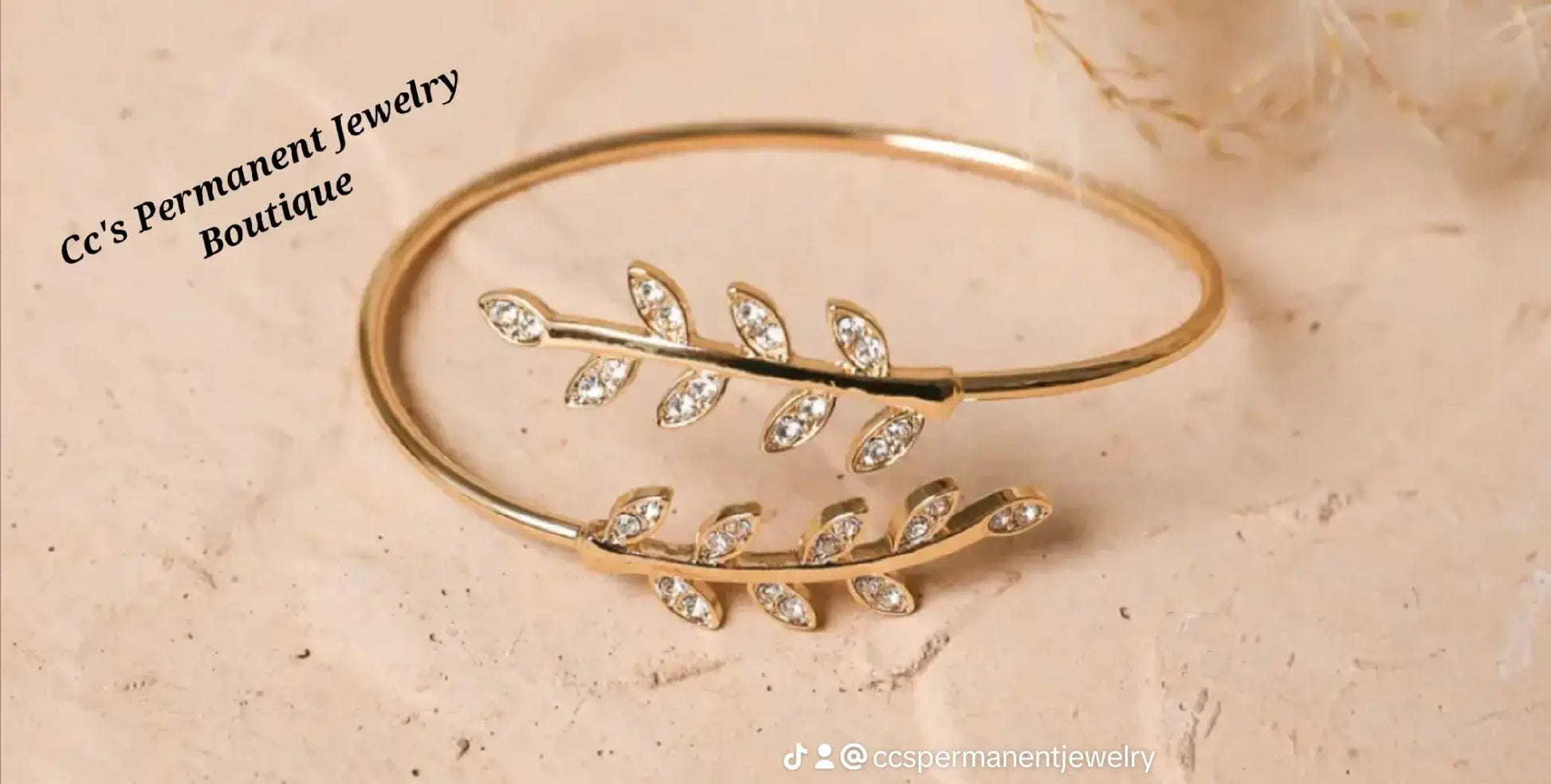 Olive Branch Bangle Bracelet Faire