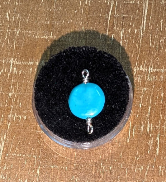 Turquoise Round Connector Cc's Permanent Jewelry Supply