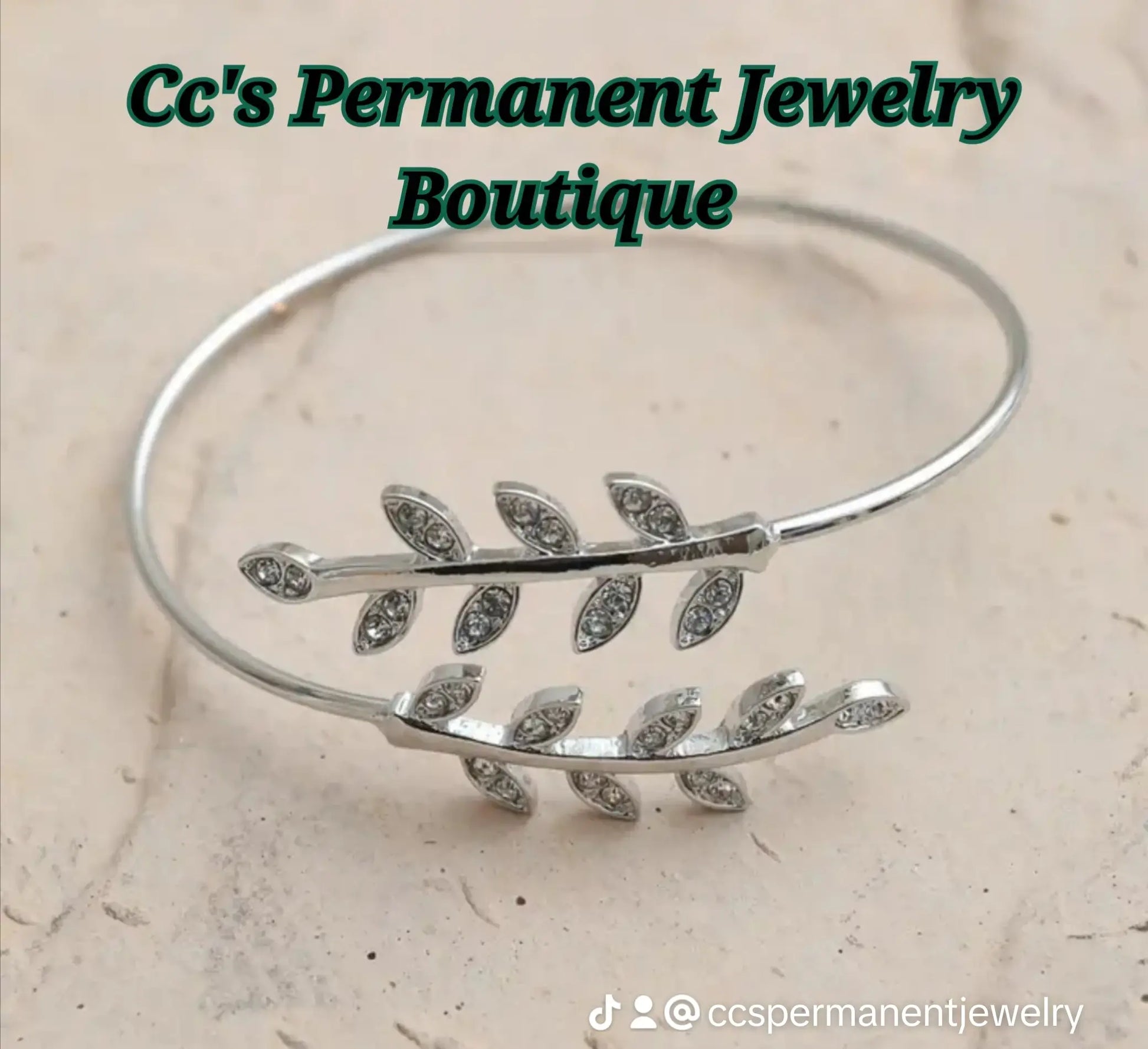 Olive Branch Bangle Bracelet Faire
