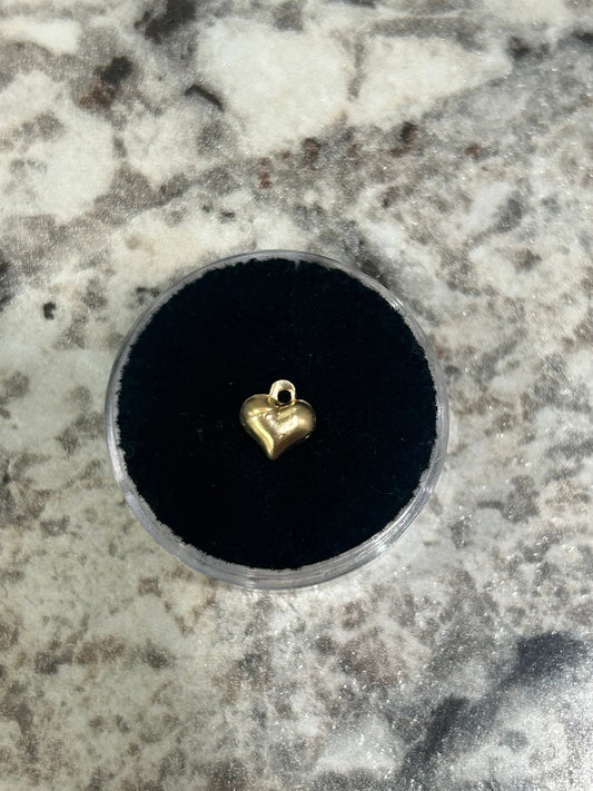 Gold Fillef Heart Hollow Charm Cc's Permanent Jewelry Supply